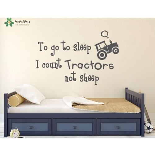 YOYOYU Wall Decal Kids Nursery Wall Stickers Vinyl Car Pattern Quotes To Go To Sleep Creative Home Decor Kids Bedroom DIY SY816