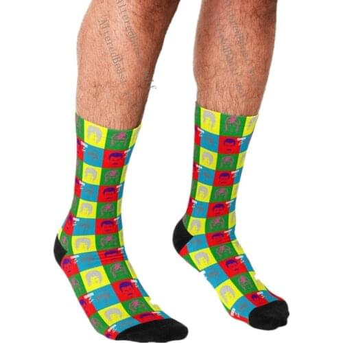 Funny Freddie Mercury Mens socks queen Penguin harajuku hip hop Men Happy Socks cute boys street style Crazy Socks for men