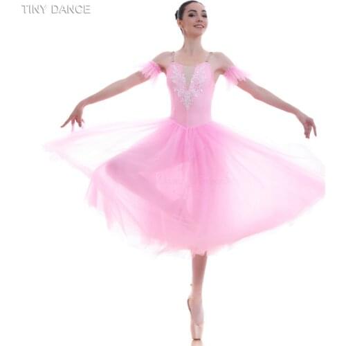 Pink/White/Blue Long Ballet Dance Tutus for Women Stage Performance Ballerina Dress Adult Girls Romantic Ballet Dance Tutu 18565