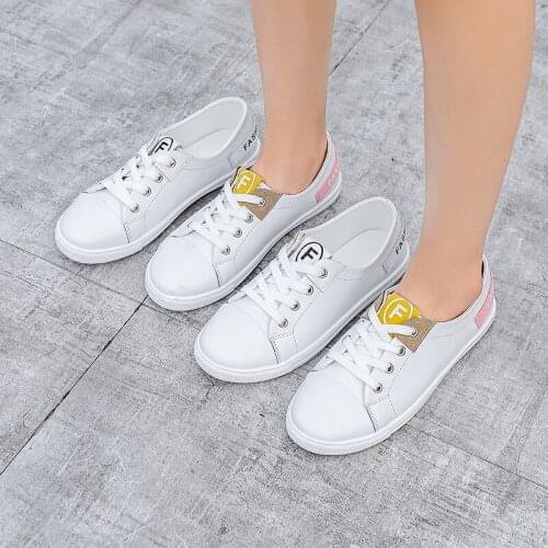 2021 Spring,Summer Shoes for Women Leather Shoes Flat ,White,Pink Shoes for Women,Casual,Comfort,Classic,Harajuku,Rubber Flat
