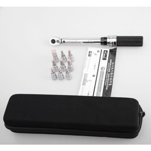 1/4inch 1-25NM Click Adjustable Torque Wrench Bicycle Repair tools kit set tool bike repair spanner hand tool set