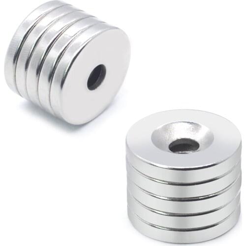 1/10/20Pcs 20x3-5 Neodymium Magnet 20mm x 3mm Hole 5mm NdFeB N35 Round Super Powerful Strong Permanent Magnetic imanes Disc