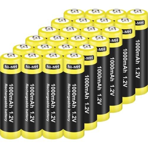 2-24pcs High-Capacity 1000mAh AAA Ni-MH NiMH Rechargeable Batteries