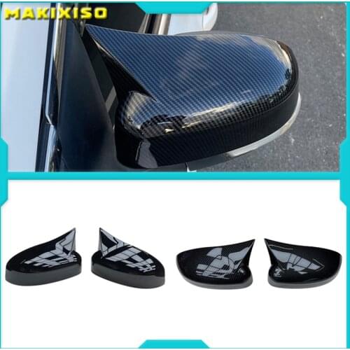 2pcs/Set Car Door Side Mirror Cover Replacement Parts For Ford Focus