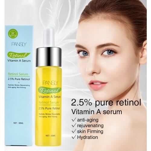 2 pcs Vitamin A Retinol Serum 30ml Brighten Skin Firming Anti-Wrinkle Anti-Aging Hydrating Moisturizing Serum Stock Solution