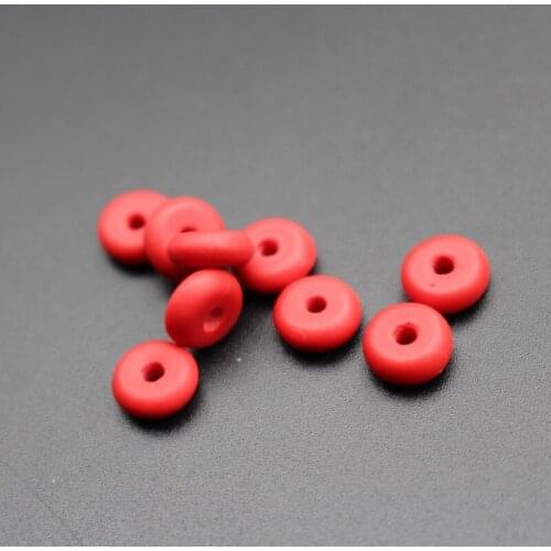20Pieces /lot 8mm*3mm Artificial Coral Abacus beads Red color Loose Beads for jewelry &DIY