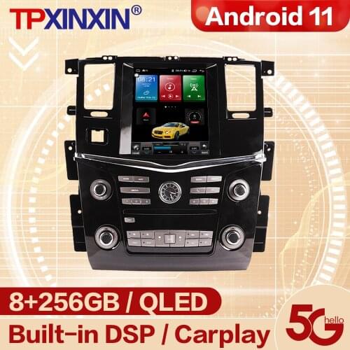 64GB Tesla Screen Android 10 For Nissan PATROL Y62 2012 2013 2014 2015 2016 2017 2018 2019 2020 Radio Receiver Player Head Unit