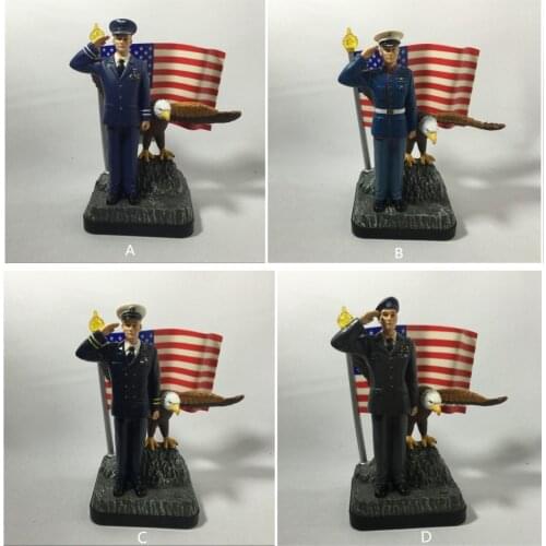 4PCS/SET US A Army Air Force Navy sailor soldier toy model doll ornaments toys