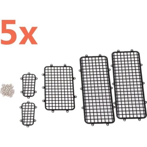 5Sets RC Cars Parts Accessories TRX4 T4 Metal Window Mesh Protective Net DEFENDER For 1/10 RC Crawler Car Traxxas Trx-4 Trx 4