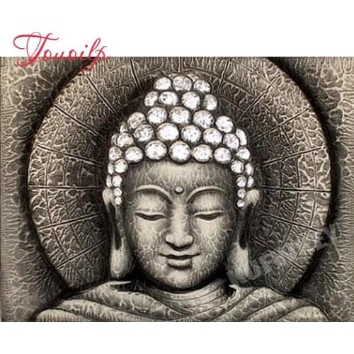 5d diy diamond embroidery full square diamond painting buddha 3d icon puzzle diamond mosaic stickers handmade wedding decoration