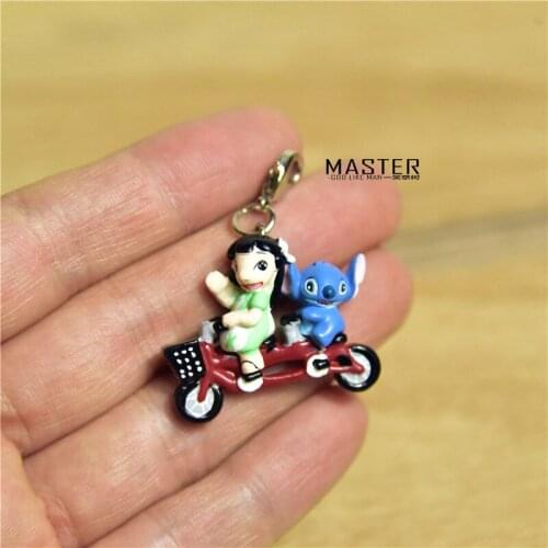 6piece 3cm Lilo and Stitch the cute girl Lilo stitch figures pendant toys Lovely cartoon stitch model toys with color packing