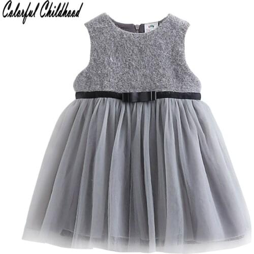 Kids Girls Flower Dress Baby Girl Belt Birthday Party Dresses Children Fancy Princess Ball Gown Wedding Clothes Winter