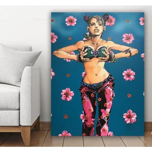 Home Decoration Kazumi Hatano Canvas Painting JoJo S Bizarre Adventure Wall Art Anime Poster Modular Picture Frame For Bedroom