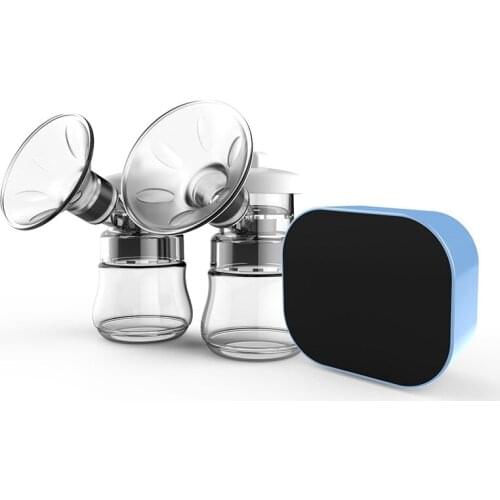 Electric Breast Pump Smart Bilateral Large Suction Quiet Automatic Breast Pumping Device 9-Speed Adjustment Anti-Backflow