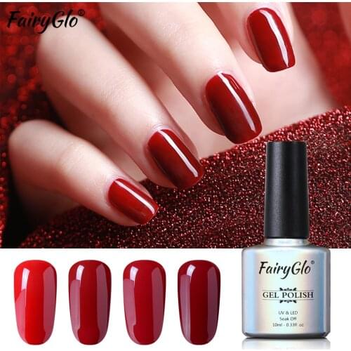 FairyGlo 10ml Gel Polish UV Vernis Semi Permanent Top Base Coat Gel Varnish Nail Art Manicure Gel Lak Hybrid Varnishes Soak Off