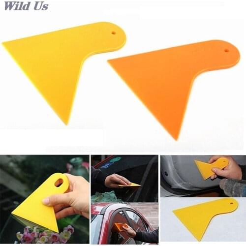 Car Window Foils Film Tools Yellow or Orange Wiper Plate Glass Car Sticker Scraper Car Squeegee Decal Wrap Applicator Snow/Frost