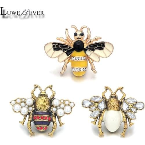 Luwellever Component w470 Crystal 18mm Metal Snap Button For Bracelet Necklace Interchangeable Jewelry Women Accessorie Findings