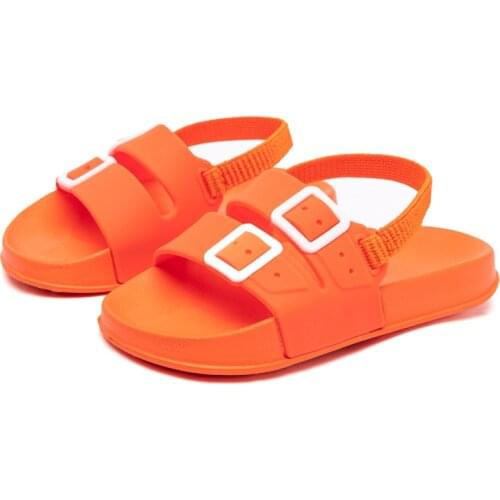 2021 summer new childrens slippers fashion toe slippers breathable beach shoes