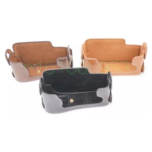 Battery Openning PU Leather Camera Bag Bottom Case for Fujifilm Fuji X-E1 X-E2 XE1 XE2 Half Body Cover Mirrorless System Camera