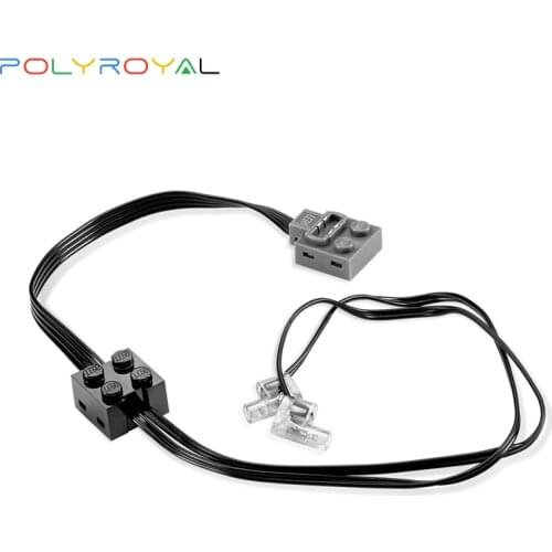 POLYROYAL Technical Parts LED Lights and Cables Multi Functions Tool PF Model Sets Building Blocks Compatible All Brands 8870