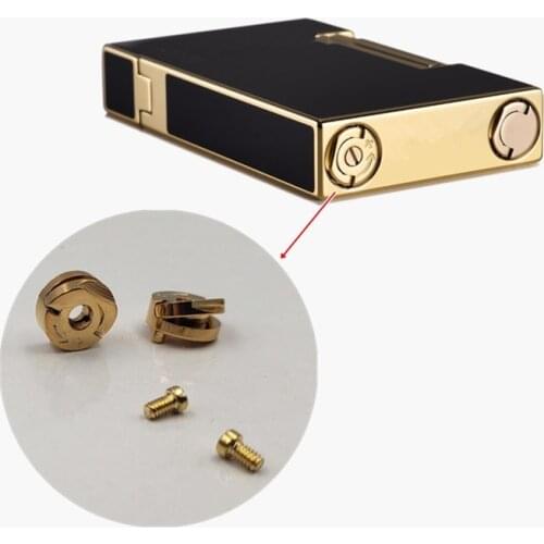 Durable Replacement Gas Adjustment Bottom Screw & Rivets For Dupont Ligne2 France Gas Lighter Repair Part Screw Diameter 8mm