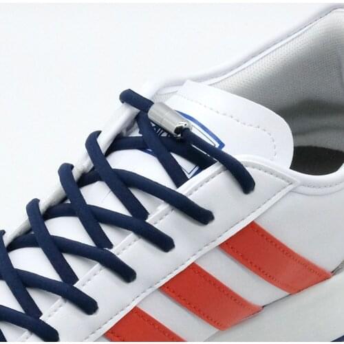 1Pair No Tie Shoelaces Semicircle Elastic Shoe Sneakers Shoelace Lazy Metal Lock Laces Shoe Strings Laces For Kids and Adult