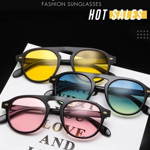 New Sunglasses Woman Sun Glasses UV400 Dark Fashion Colorful Sunglasses Holiday Street Photo Shows All-match Glasses Xmas Gift