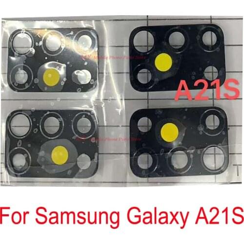 10 PCS New Rear Back Camera Glass Lens For Samsung Galaxy A21S A217 Back Big Main Camera Lens Glass Cover With Sticker Repair