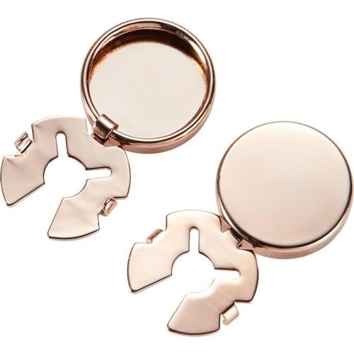 Trendy Simple Round Cufflinks Caps Mens Four-color Illegal Shirt Cuff Buttons Accessories Men Business Jewelry Gifts