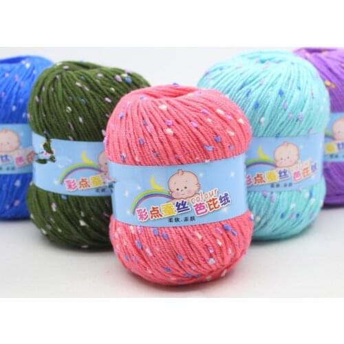 High Quality Baby Cotton Cashmere Yarn For Hand Knitting Crochet Worsted Wool Thread Colorful Eco-dyed Needlework