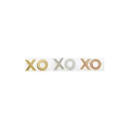 Women fashion "XO" stud earrings letters style earrings color