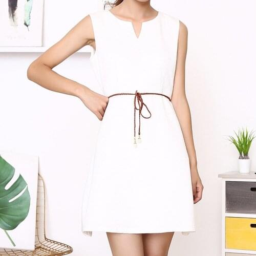 Home&Nest 0.5cm*120cm Womens Belt Style Candy Colors Hemp Rope Braid Belt Female Belt For Dress Walking Fitness Shopping #0319