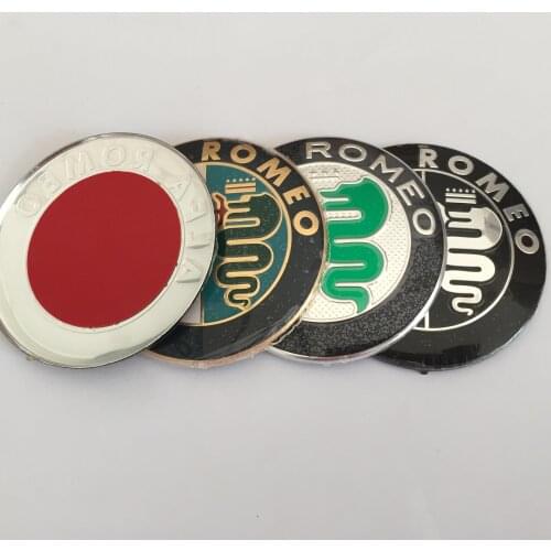 10pcs 20pcs 30pcs 50pcs 100pcs 200pcs 74mm ALFA ROMEO Car Front Rear emblem Trunk Badge sticker Decals car styling