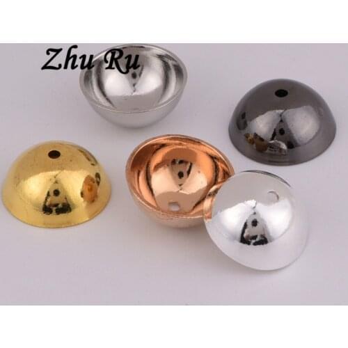 10pcs ZHU RU 13mm Hemispherical container receptacle spherical shape Charm With Jewelry Gift ornamentation Part Components