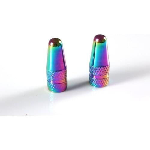 2Pcs Aluminum Alloy Road MTB Track Racing Bike Tube Tyre Bicycle Tire Wheel FV French Valve cap Presta AIR Valve Caps Dust Cover