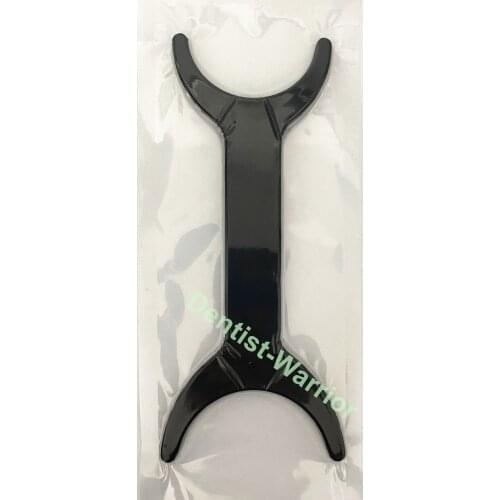 1Piece Lingual Bendable Black Background Dental for Photographic Contrast Soft Silicone Stainless Inner 2Types/Set