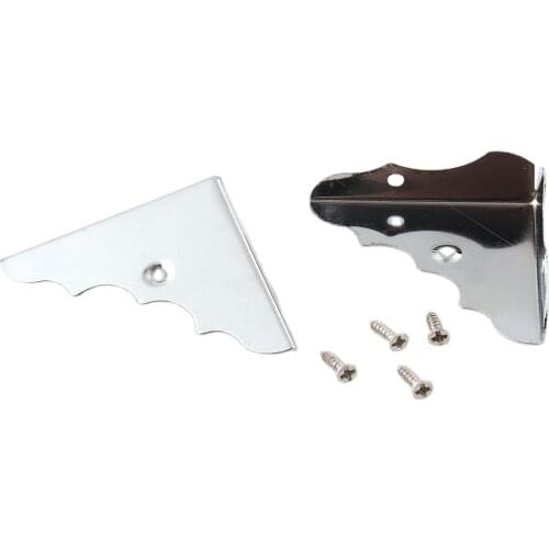 20pcsmetal protection corners Book Corner Bookbinding Corner Clip sliver Metal Corner Decor Folders Metal Protector Tips for box