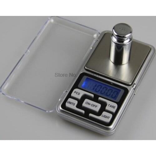 200pcs Electronic Digital Pocket Scale 0.01g Precision Mini Jewelry Weighing Scale Backlight Scales 0.1g for 100/200/300/500g