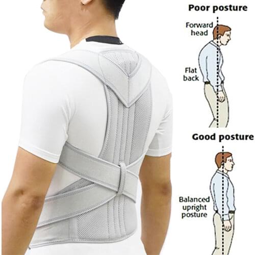 Posture Corrector for Men and Women Back Posture Brace Clavicle Support Stop Slouching and Hunching Adjustable Back Trainer