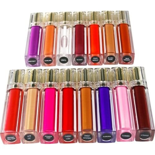 40pcs/lot Wholesale Lipgloss Private Label Bulk Lip Gloss Metallic Shimmer Liquid Lipstick Waterproof Non Stick Cup Shiny