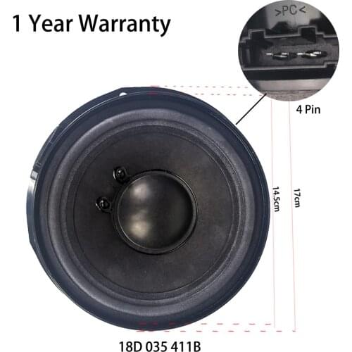 Rear lower Door loudspeaker Midrange speaker for VW New LaVida 2008-2013 OE:18D035411B 18D 035 411B 18D 035 411 B
