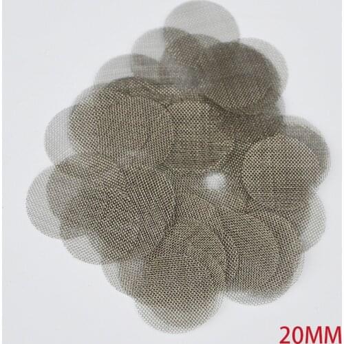 50pcs 100pcs Tobacco Smoking Metal Filters Smoke Pipe Screen Gauze Thickened Multifunctional Hookah Water Pipe Stainless Steel