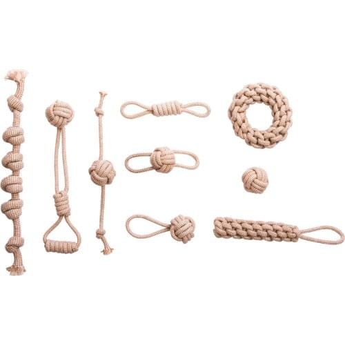 Dog Gnaws Toy Ball Dog Bite Toy Chew Interactive Puppy Training Pet Supplies Interactive Handmade Weave Ball Toy Dog Bite Toy