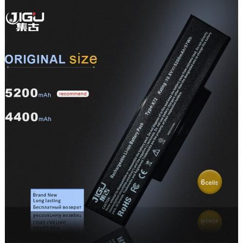 JIGU 6 Cells Laptop Battery For Asus A72 K72 K73 N71 N73 X77 Series Replace: A32-K72 A32-N71