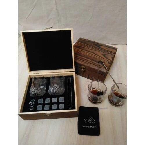 Whisky Stones Gift Set Quick-freezing Ice Block Whiskey Granite Ice Block For Father Boyfriend Christmas Gift