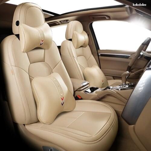 KOKOLOLEE Custom Leather car seat cover set For Trumpchi GA6 GA3 GS5 GA8 GS8 GA5 GS4 GS7 GS3 GM8 GA4 GM6 Automobiles Seat Covers