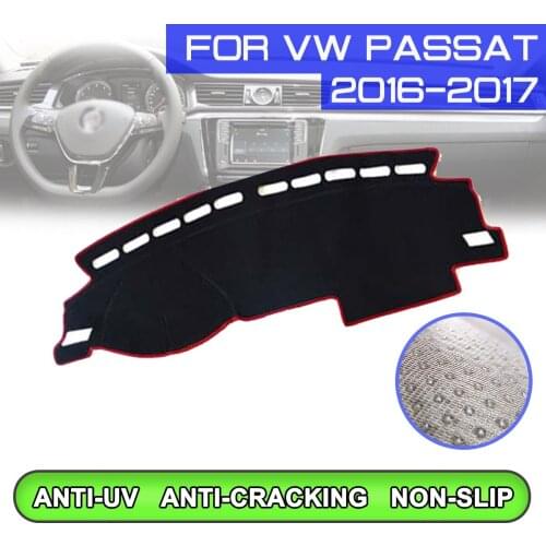 Car Dashboard Mat Anti-dirty Non-slip Dash Cover Mat UV Protection Shade for Volkswagen Passat 2016 2017