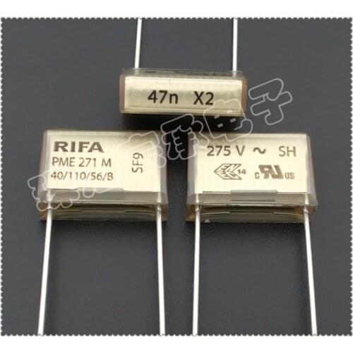 100% New and original RIFA PME271M 0.047uF 275VAC 47n X2 473 Gauge film capacitance