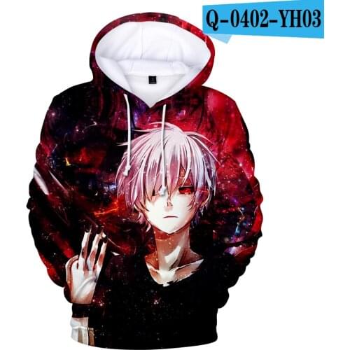 New Creative Tokyo Ghoul 3D Hoodies Men Women Spring Autumn Print Sweatshirts japanese Classic Anime Hoodie Tokyo Ghoul Pullover
