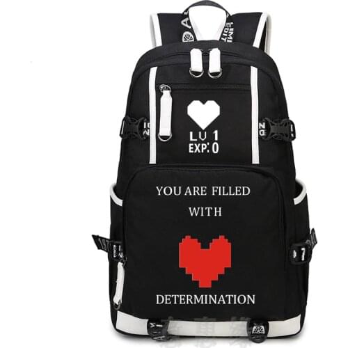 New UNDERTALE Backpack Cosplay Anime oxford Bag Schoolbag Travel Bags